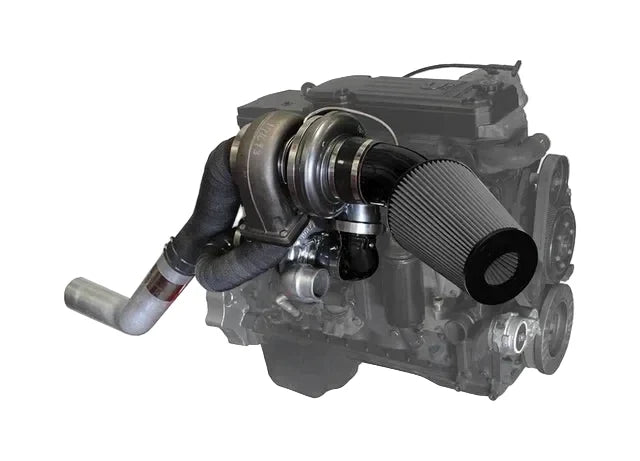 Pusher High Mount Compound Turbo System for 2003-2007 Dodge Cummins Trucks