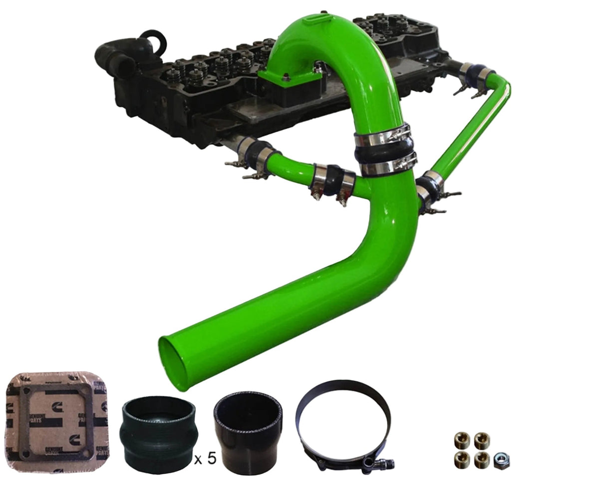 Pusher 3.5" MEGA Intake System with Cross-Air 2003-2007 Dodge Cummins