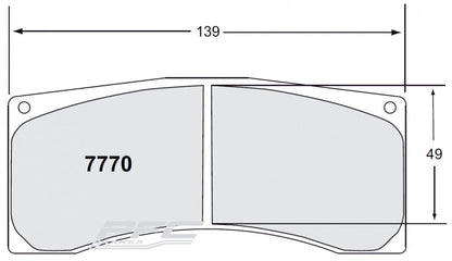 Performance Friction PFC Brake Pads 7770.XX.XX.44 (Rear)