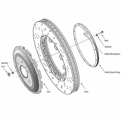 PFC Replacement Slotted Disc (Front) | Porsche 991 GT3 Cup/981 GT4 Clubsport