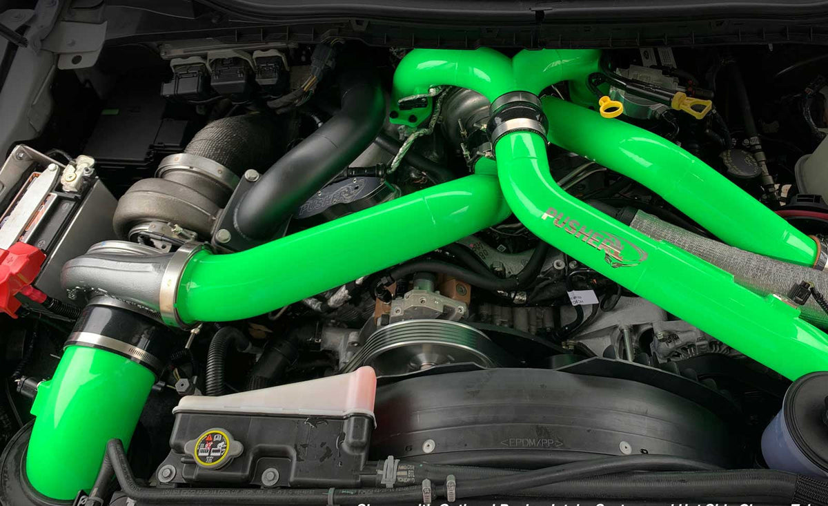 Pusher F5 Compound Turbo & Intake System 2017-19 Ford F250/350 6.7L Powerstroke
