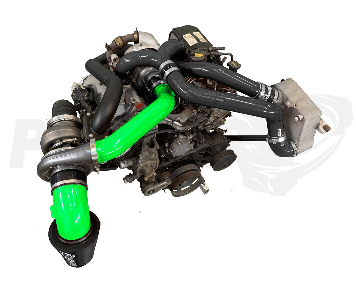 Pusher Compound Turbo System for 2017-19 Ford F250/350 6.7L Powerstroke Super Duty