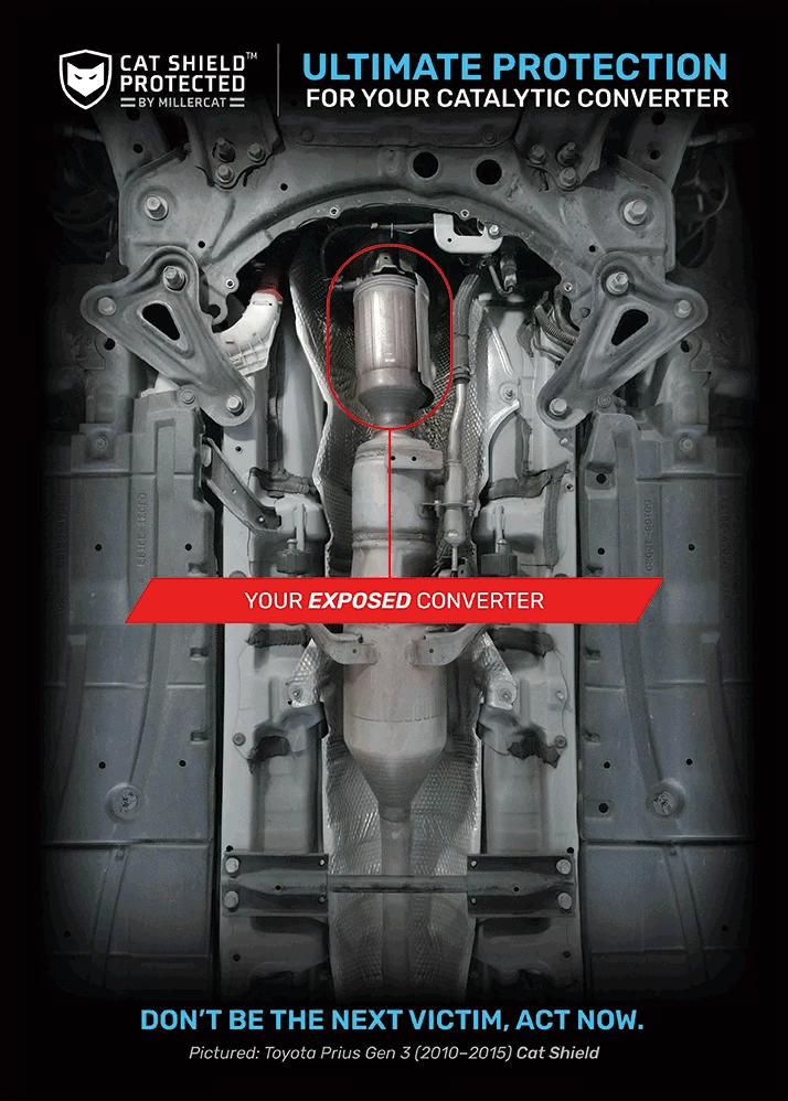 Toyota Prius Gen 3 2010-2015 V2 Cat Shield