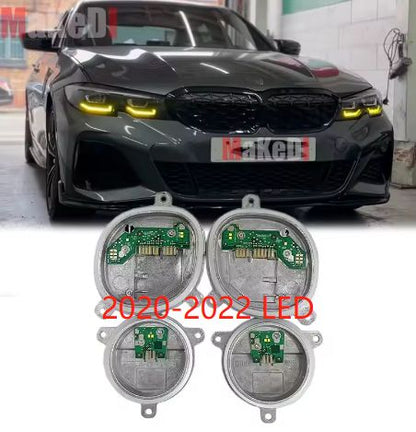 iCBL Yellow CSL Headlight DRL Module - BMW G20 3 Series Laserlight LCI and LED Daylight Headlight 2020-2025
