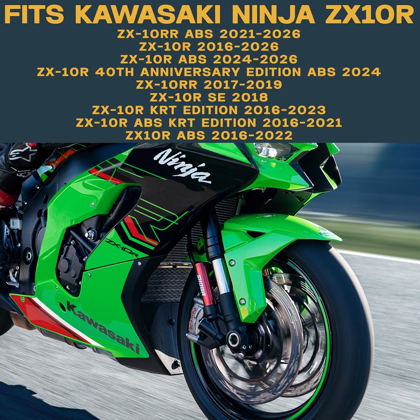 Kawasaki Ninja ZX-10R 2016-2026 Ceramic Brake Pad Set