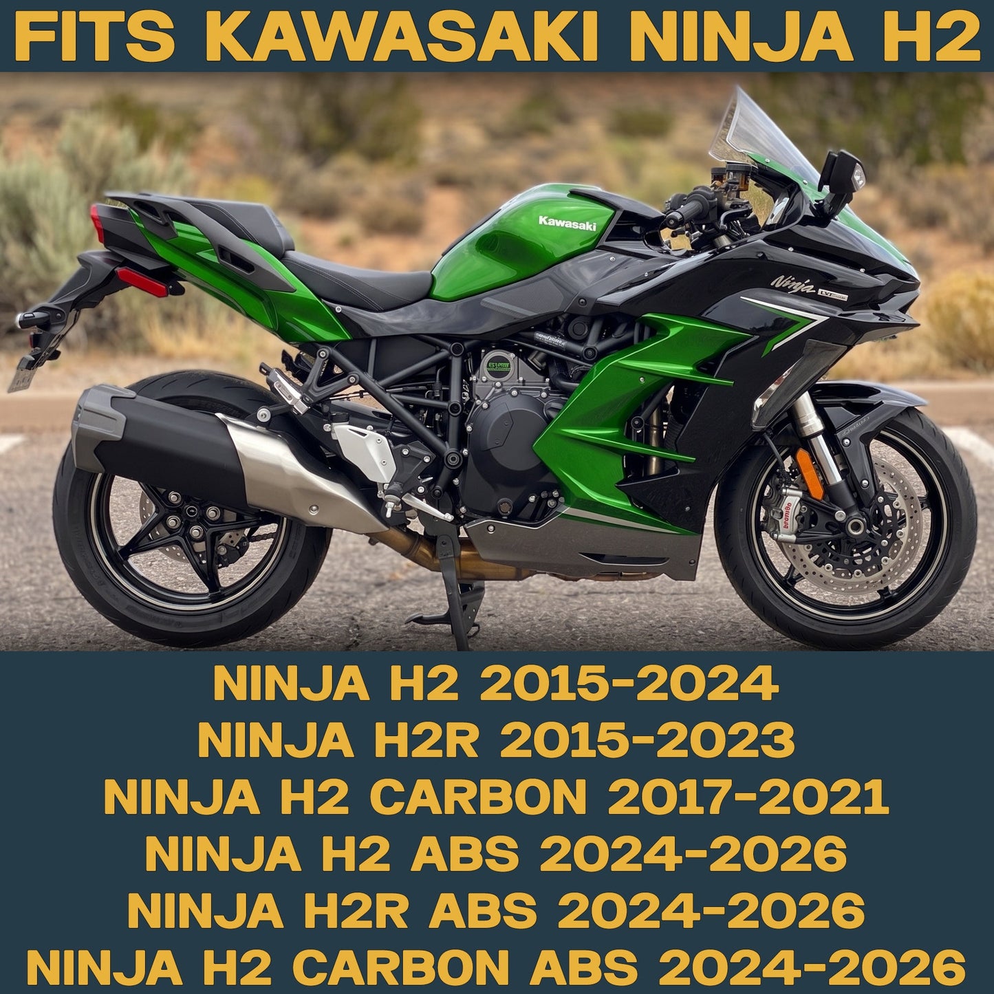 Kawasaki Ninja H2 2015-2026 Ceramic Brake Pad Set