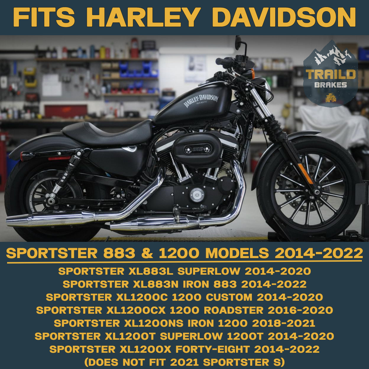 Harley-Davidson Sportster 2014-2022 Ceramic Brake Pad Set