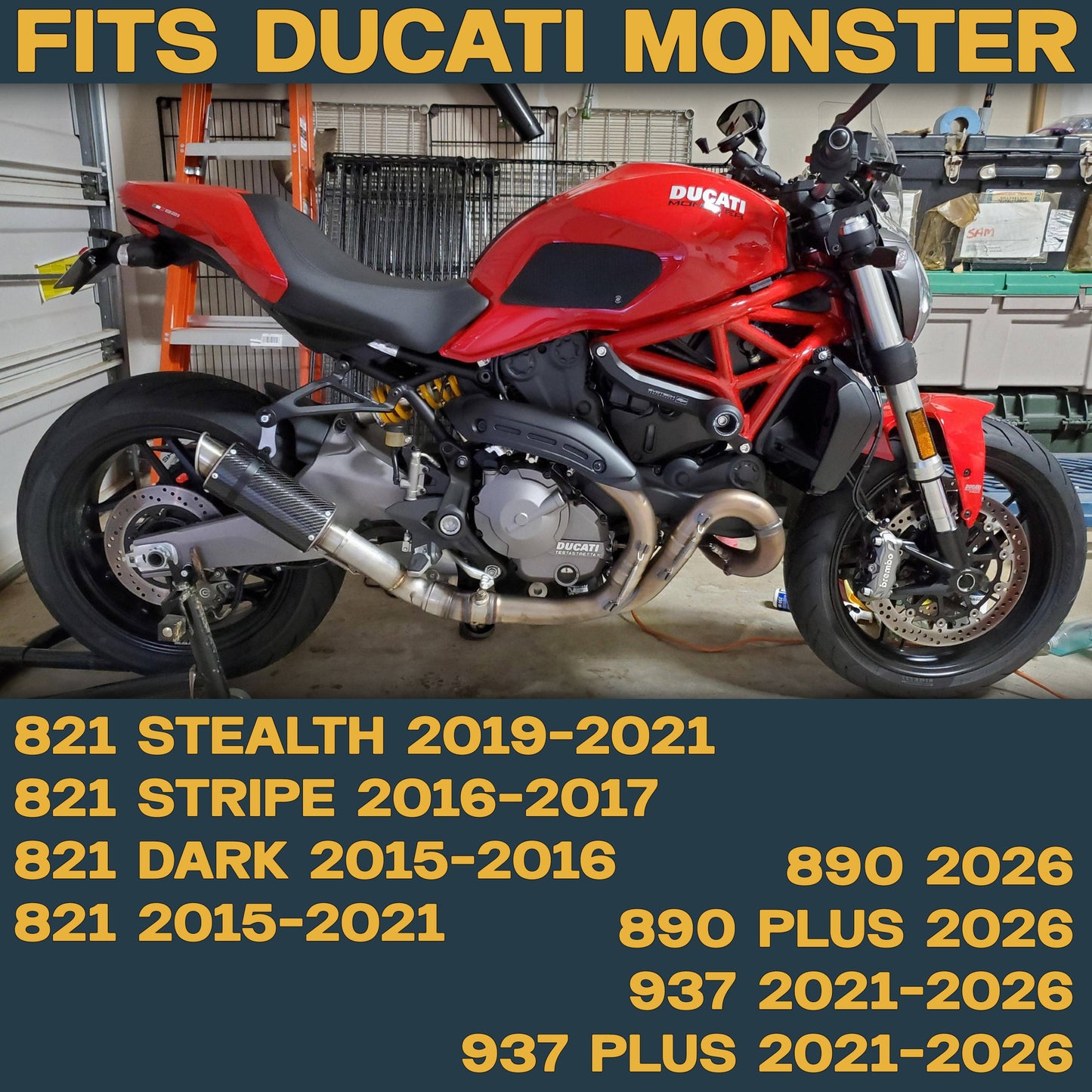 Ducati Monster 821/890/937 2015-2026 Ceramic Brake Pad Set