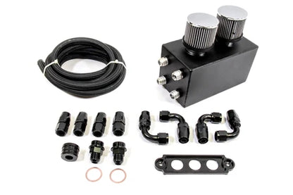 PLM Power Driven Universal Oil Catch Can Breather Tank Kit – High-Capacity Aluminum Design 1992-2001 CIVIC- 1994-2001 INTEGRA