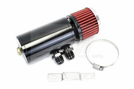 PLM Power Driven Universal Oil Catch Can Breather Tank – Compact Aluminum Design