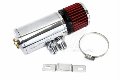 PLM Power Driven Universal Oil Catch Can Breather Tank – Compact Aluminum Design