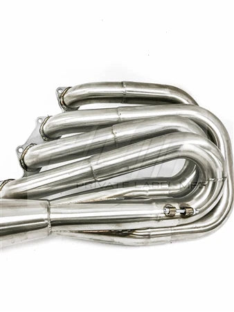 PLM Power Driven B-Series Hood Exit Race Header w/ 4-1 Megaphone