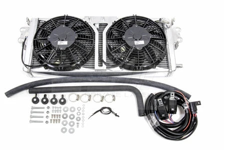PLM Shelby GT500 Heat Exchanger with SPAL Fans & Wiring Harness (2007–2012)