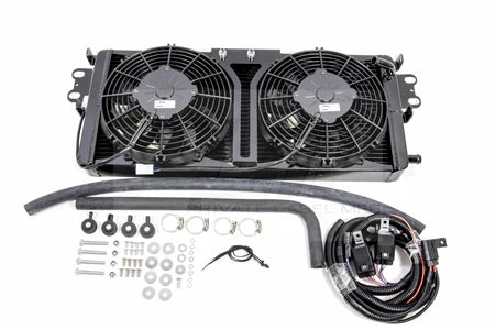 PLM Shelby GT500 Heat Exchanger with SPAL Fans & Wiring Harness (2007–2012)