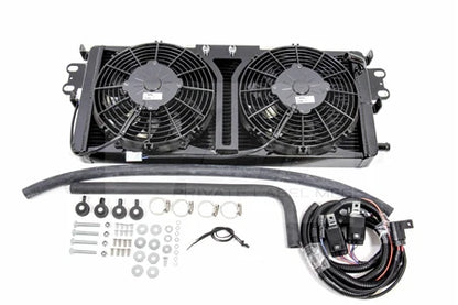 PLM Shelby GT500 Heat Exchanger with SPAL Fans & Wiring Harness (2007–2012)
