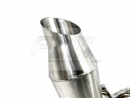 PLM Power Driven H-Series Hood Exit Race Header 4-1 Megaphone – H22 / H22A / F20B / H2B