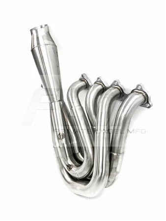 PLM Power Driven H-Series Hood Exit Race Header 4-1 Megaphone – H22 / H22A / F20B / H2B