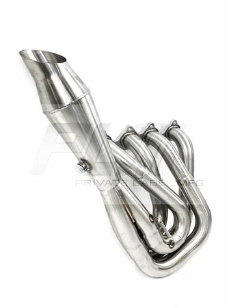 PLM Power Driven H-Series Hood Exit Race Header 4-1 Megaphone – H22 / H22A / F20B / H2B