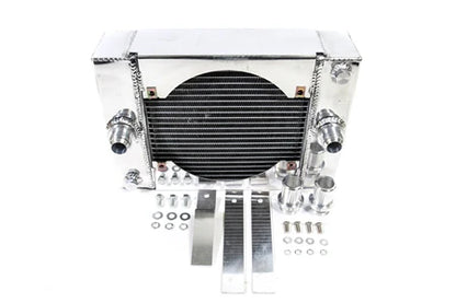PLM Private Label Mfg. Power Driven Compact Drag Radiator – Small  Universal Fitment