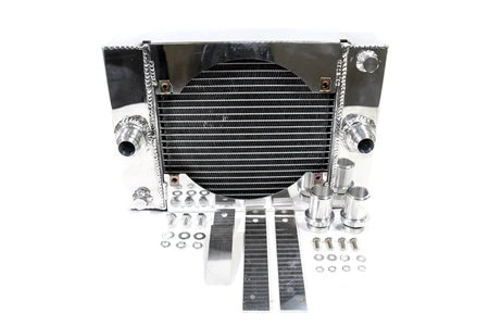 PLM Private Label Mfg. Power Driven Compact Drag Radiator – Small  Universal Fitment