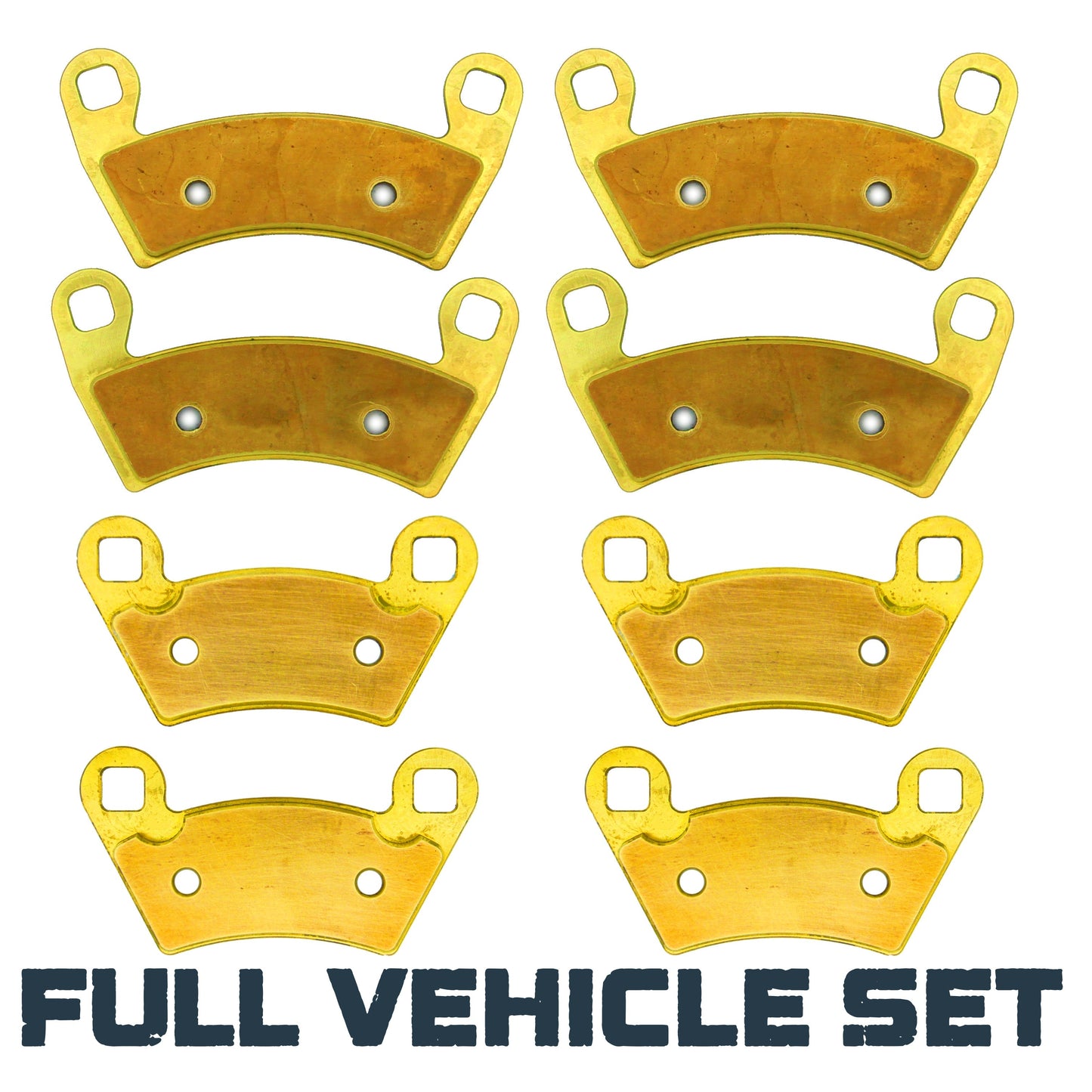 Polaris Ranger 500/570/700/XP 800/XP 900/XP 1000/Brutus/Diesel/EV 2008-2025 Brass Brake Pad Set