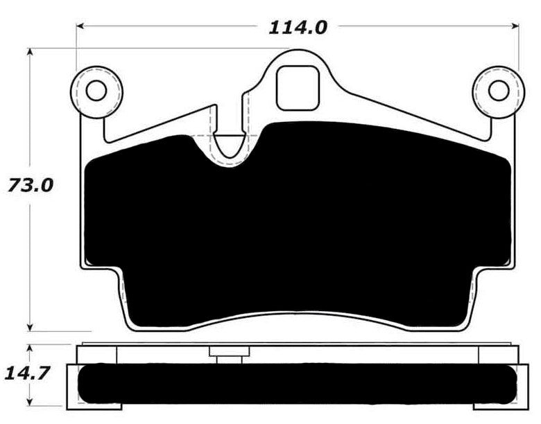 PMB-C Ceramic Pads for Porsche 987 Base Cayman (2005-2012) Rear