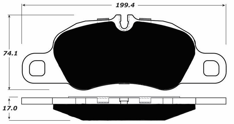 PMB-C Ceramic Pads for Porsche 997 3.6 Carrera 4 (2009-2012) Front