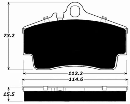 PMB-C Ceramic Pads for Porsche 986 Base Boxster (1997-2004) Rear