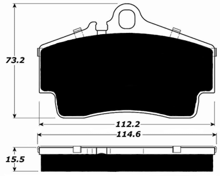 PMB-C Ceramic Pads for Porsche 987 Cayman S (2005-2012) Rear