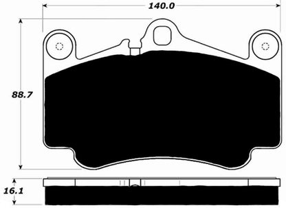 PMB-C Ceramic Pads for Porsche 996 Turbo (2001-2005) Front