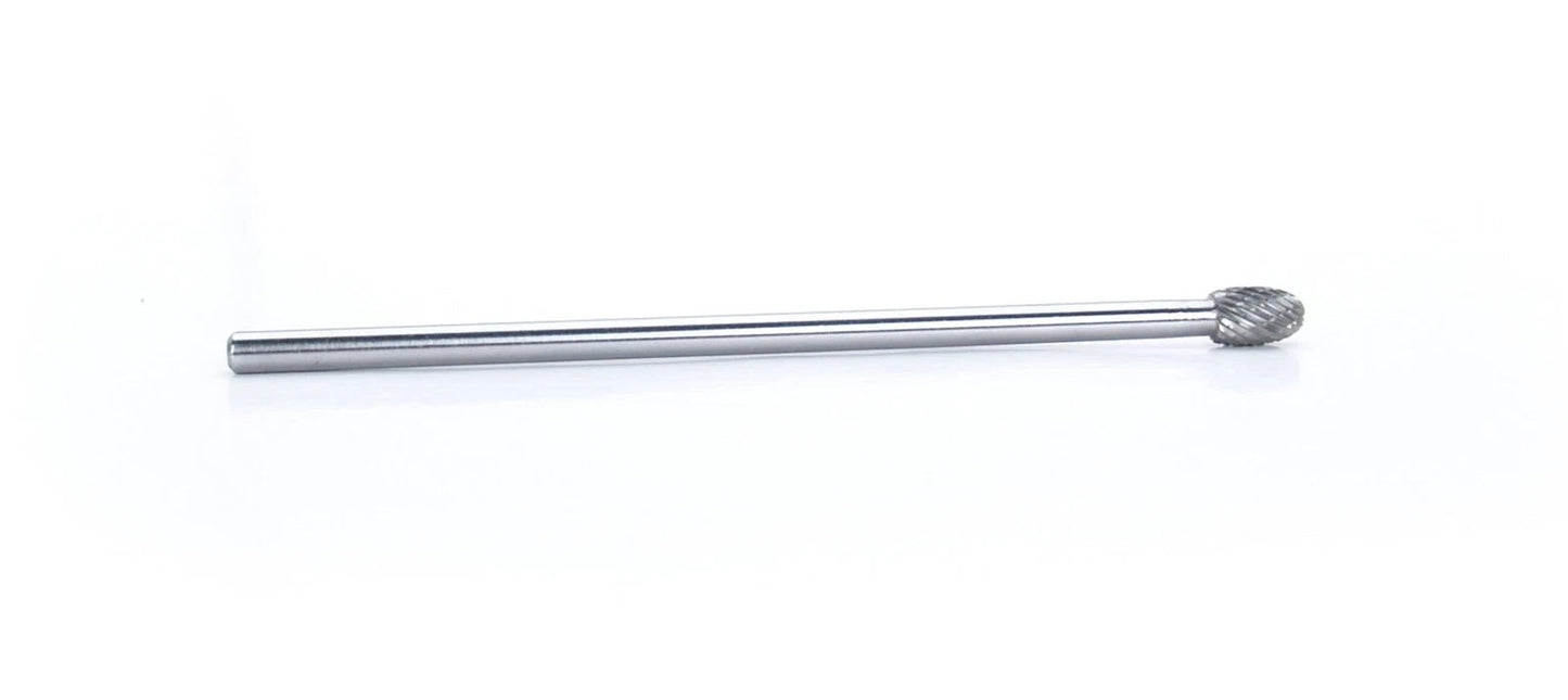 Carbide Burr - Dbl Cut Solid 3/8 Oval w/6in Shk