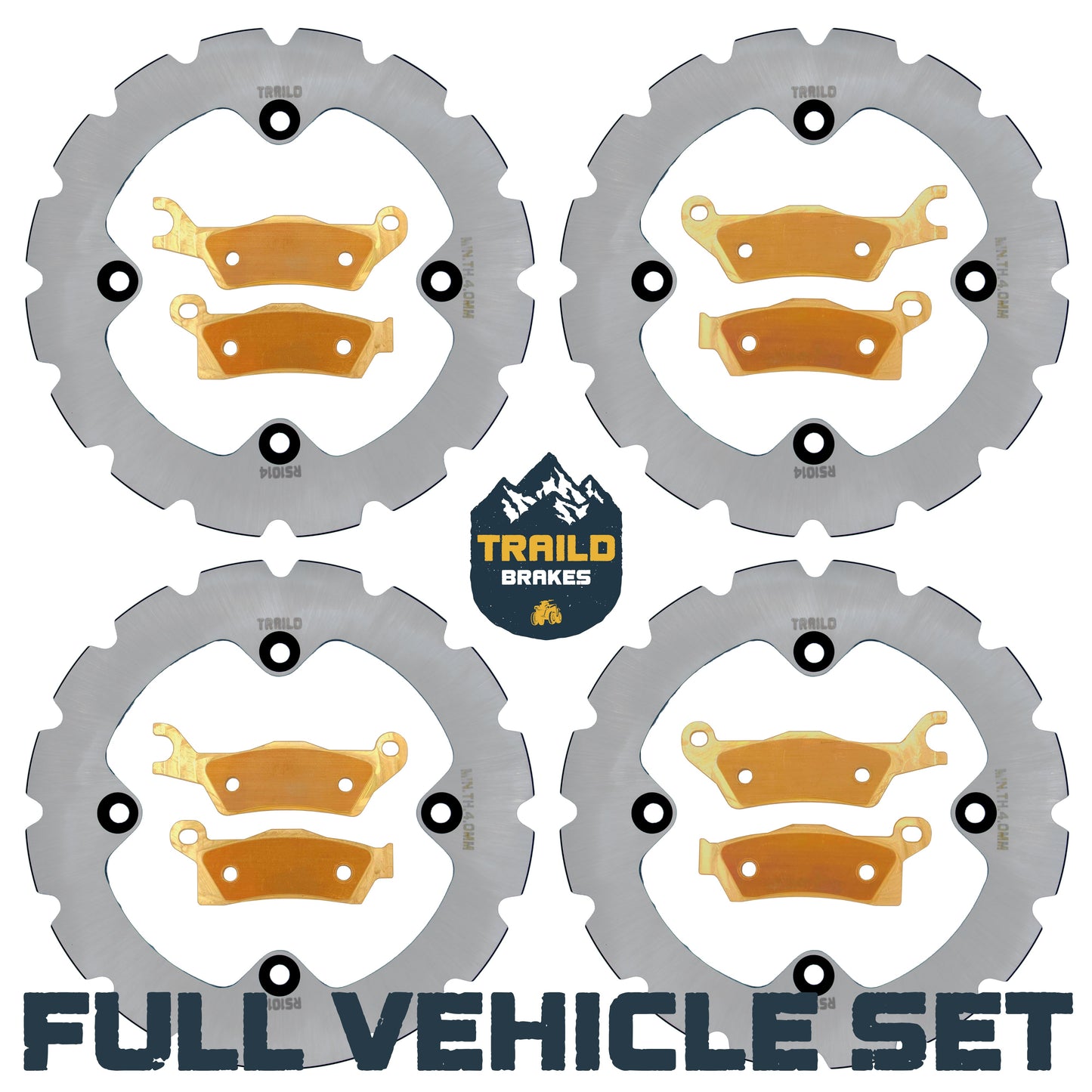 Can-Am Outlander 1000/850/650/450 6x6 2015-2026 Ridge Rider Rotor and Pad Kit