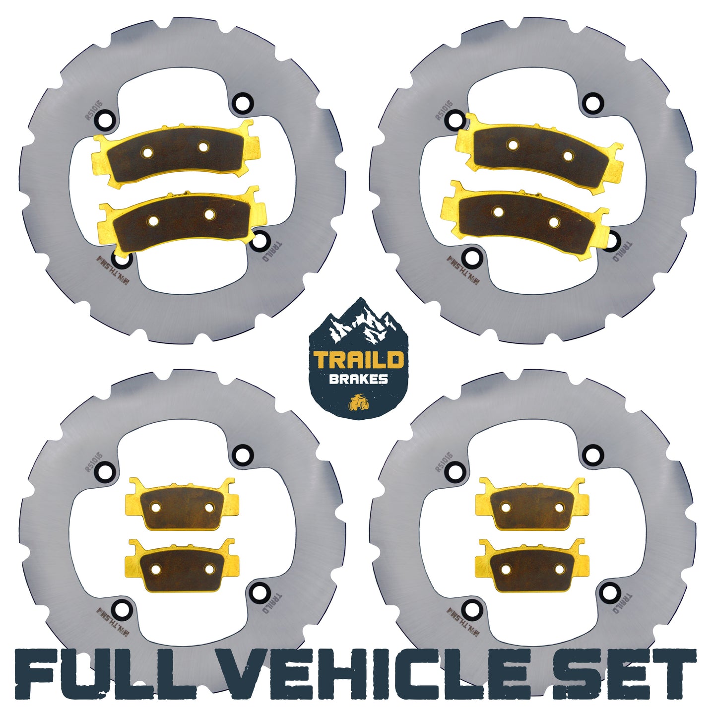 Honda Talon 1000R/1000X/1000X-4 2019-2026 Ridge Rider Rotor and Pad Kit