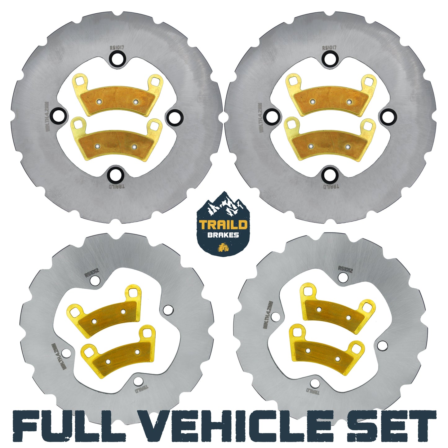 Polaris Ranger XP 1000 / XP Kinetic 2021-2027 Ridge Rider Rotor and Pad Kit