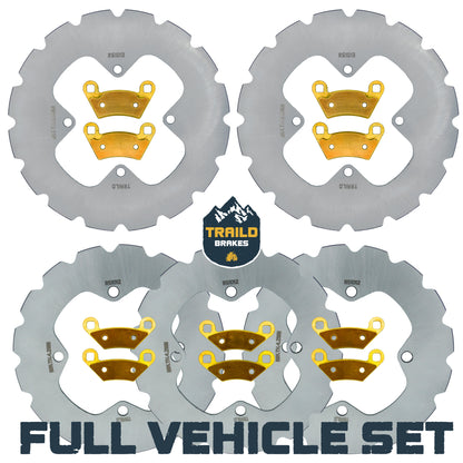 Polaris Sportsman 6x6 570 2017-2026 Ridge Rider Rotor and Pad Kit