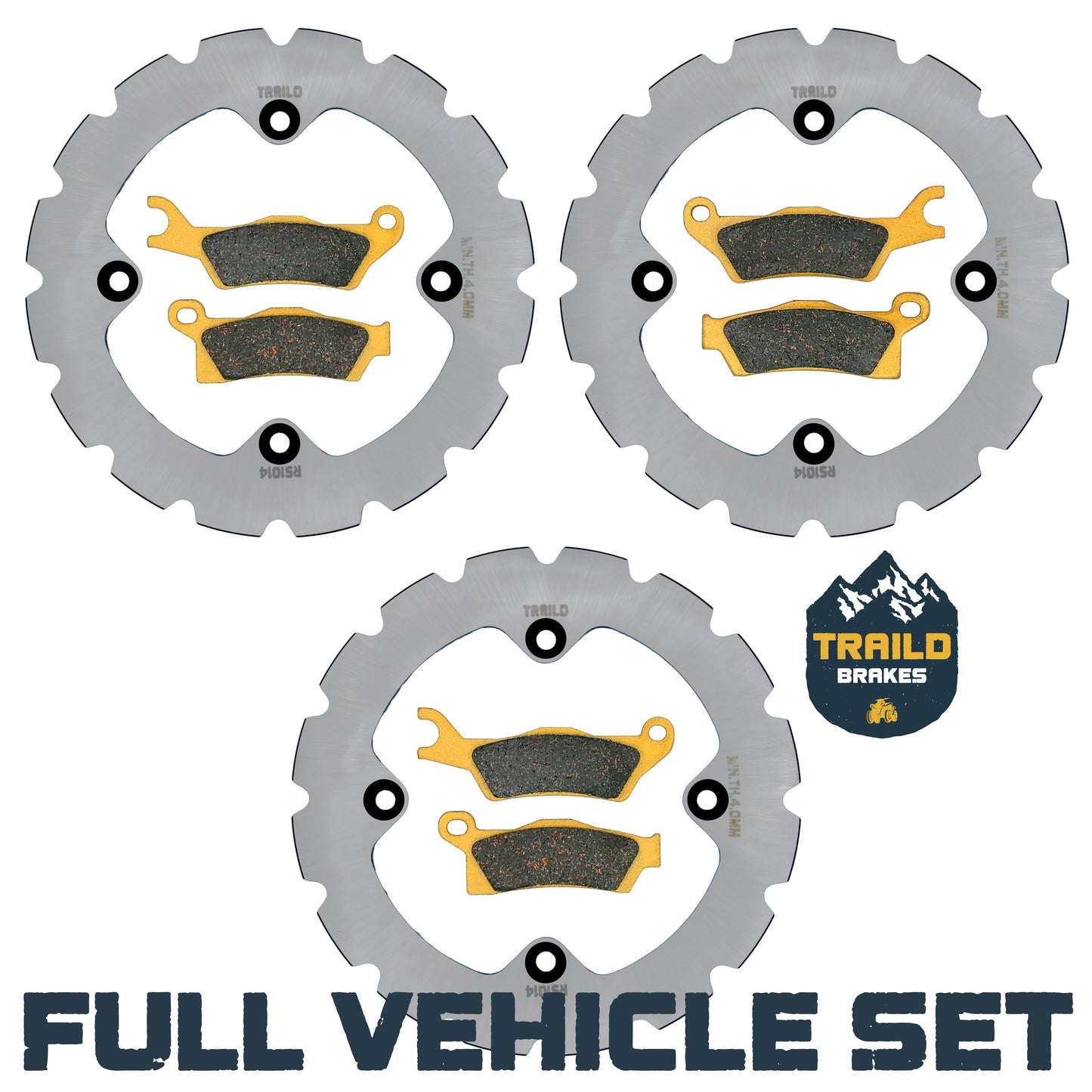 Can-Am Renegade 1000/850/650/570 2020-2026 Ridge Rider Rotor and Pad Kit