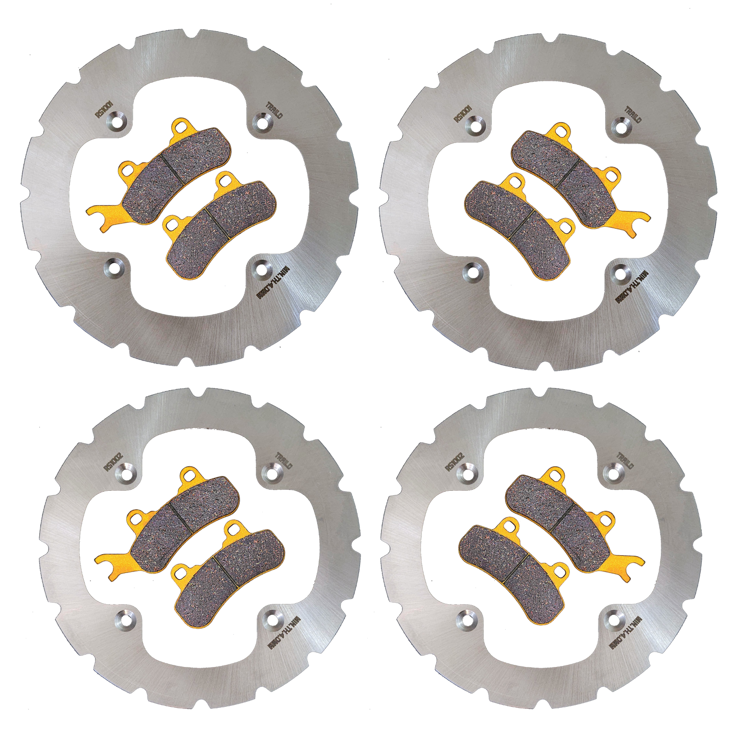 Can-Am Defender MAX 6-Seater/PRO/6x6 HD10/HD9/HD8/HD7 2016-2026 Ridge Rider Rotor and Pad Kit