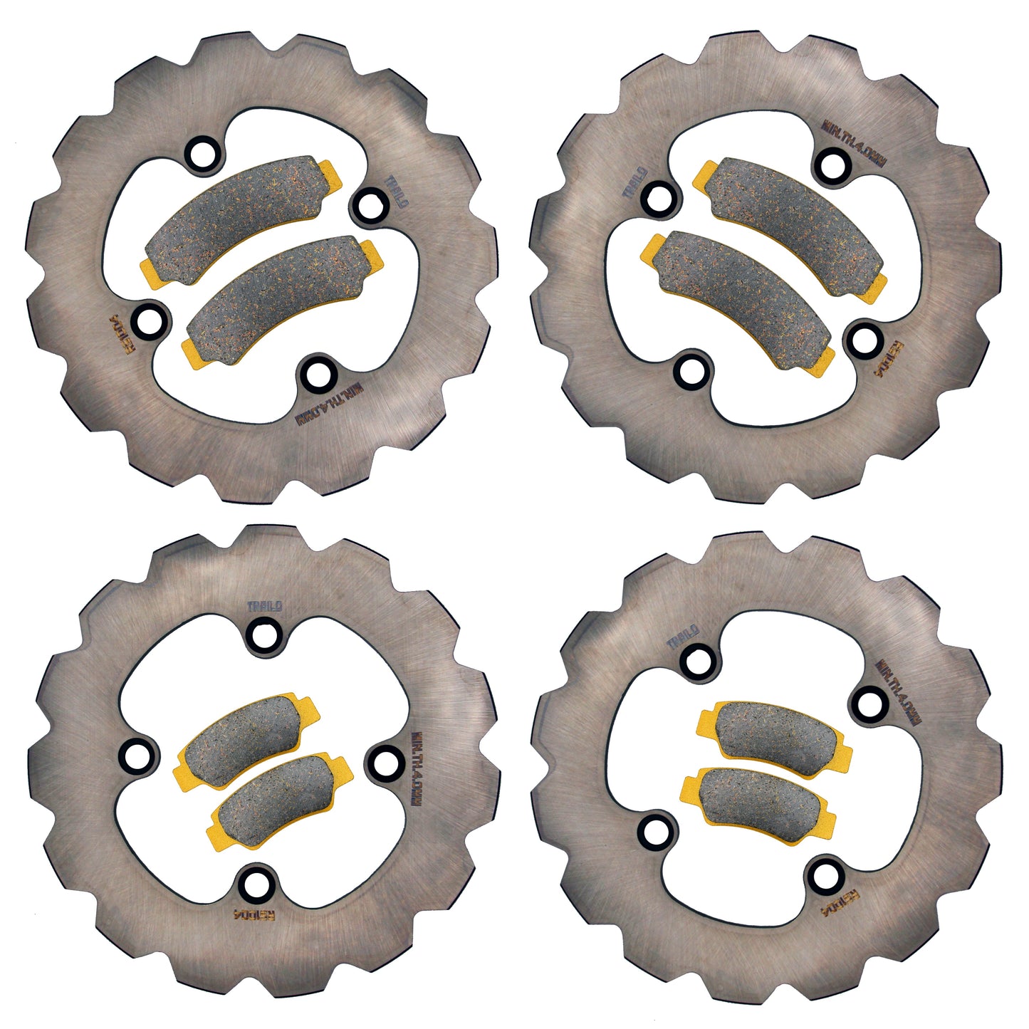 CFMoto UForce 1000/600 2019-2026 Ridge Rider Rotor and Pad Kit
