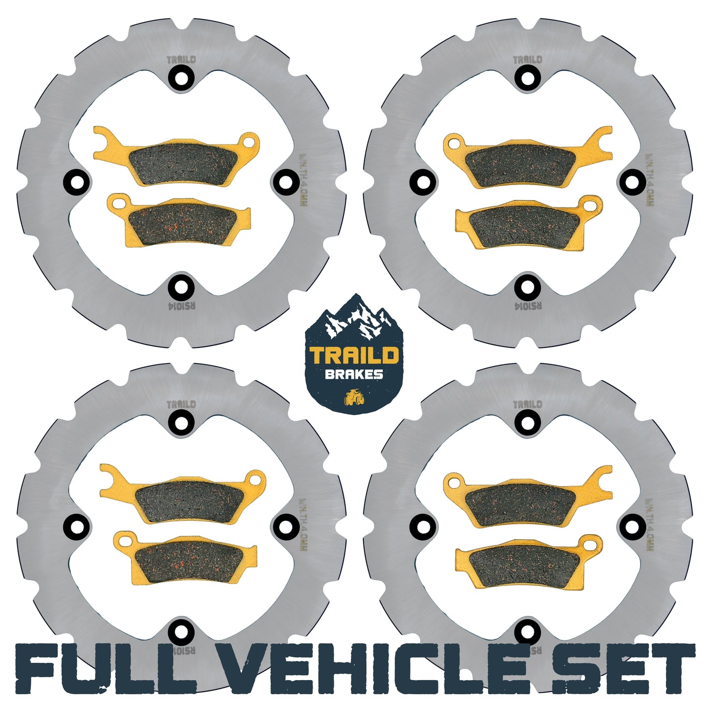 Can-Am Outlander 1000/850/650/450 6x6 2015-2026 Ridge Rider Rotor and Pad Kit