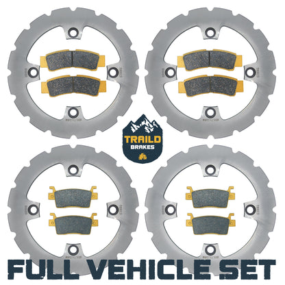 Kawasaki KRX/KRX4 1000 2020-2026 Ridge Rider Rotor and Brake Pad Kit