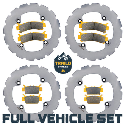 Honda Talon 1000R/1000X/1000X-4 2019-2026 Ridge Rider Rotor and Pad Kit