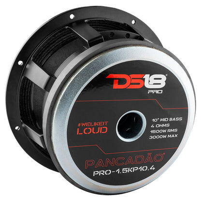 PANCADÃO Mid-Bass Loudspeaker 10" 1500 Watts Rms 4-Ohm