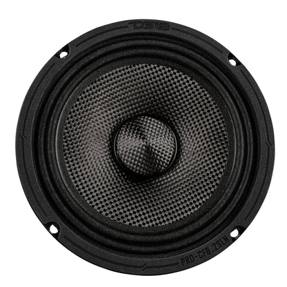 6.5” Slim Motorcycle & Motorsports Loudspeaker With Neodymium Magnet and Water Resistant Carbon Fiber Cone | 2-Ohm 150W RMS