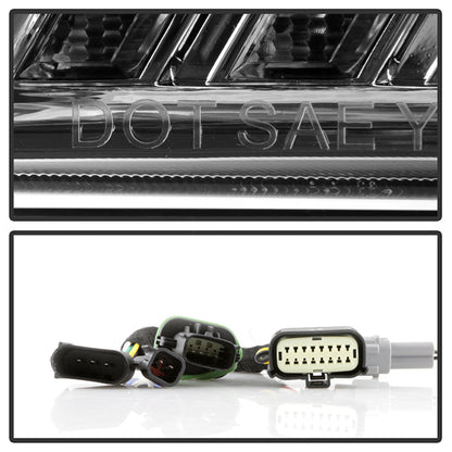 xTune Ford F150 18-20 White DRL Full LED Two Projector Headlights - Chrome PRO-CH-FF15018S-FLED-C 9949609