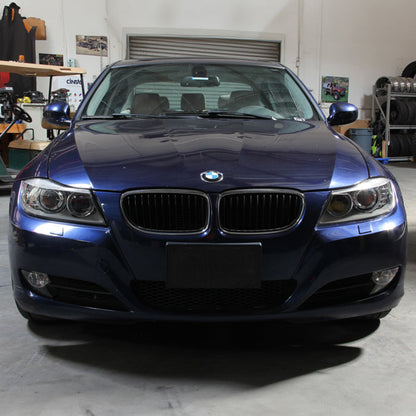 SPYDER xTune 08-13 BMW 3-Series E90/E91 4DR OEM Style Halogen Proj Headlights -Blk (PRO-JH-BE9009-AM-BK) 9943621