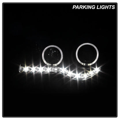 SPYDER Xtune Chrysler 300C 05-10 ( Not 300 ) Halo Projector Headlights Black PRO-JH-C300C-LED-BK 9027734