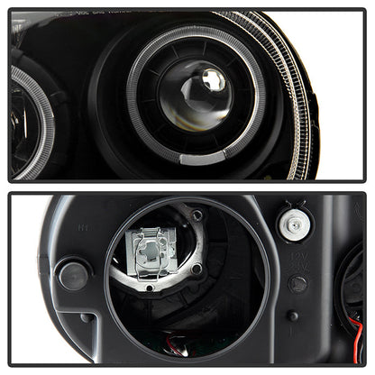 SPYDER Xtune Chrysler 300C 05-10 ( Not 300 ) Halo Projector Headlights Black PRO-JH-C300C-LED-BK 9027734