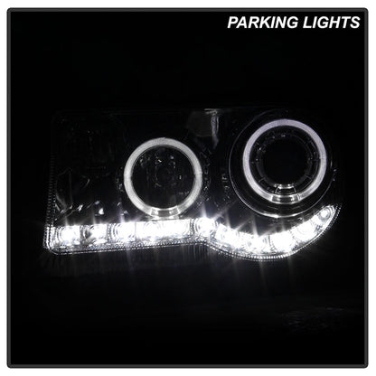 SPYDER Xtune Chrysler 300C 05-10 ( Not 300 ) Halo Projector Headlights Chrome PRO-JH-C300C-LED-C 9027741