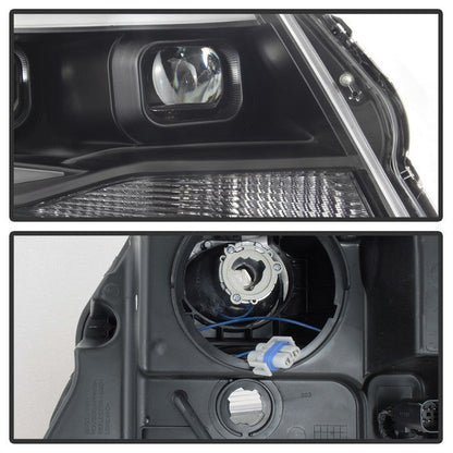 SPYDER xTune Chevy Colorado 15-17 Halogen Only Projector Headlights - DRL - Black PRO-JH-CCO04-LBDRL-BK 9039287