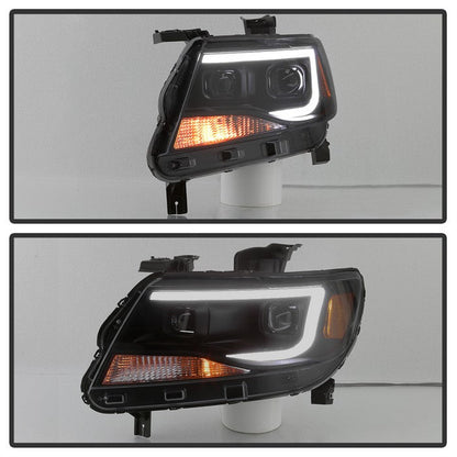SPYDER xTune Chevy Colorado 15-17 HalogenOnly Projector Headlights - Black Smoked PRO-JH-CCO04-LBDRL-BSM 9039300